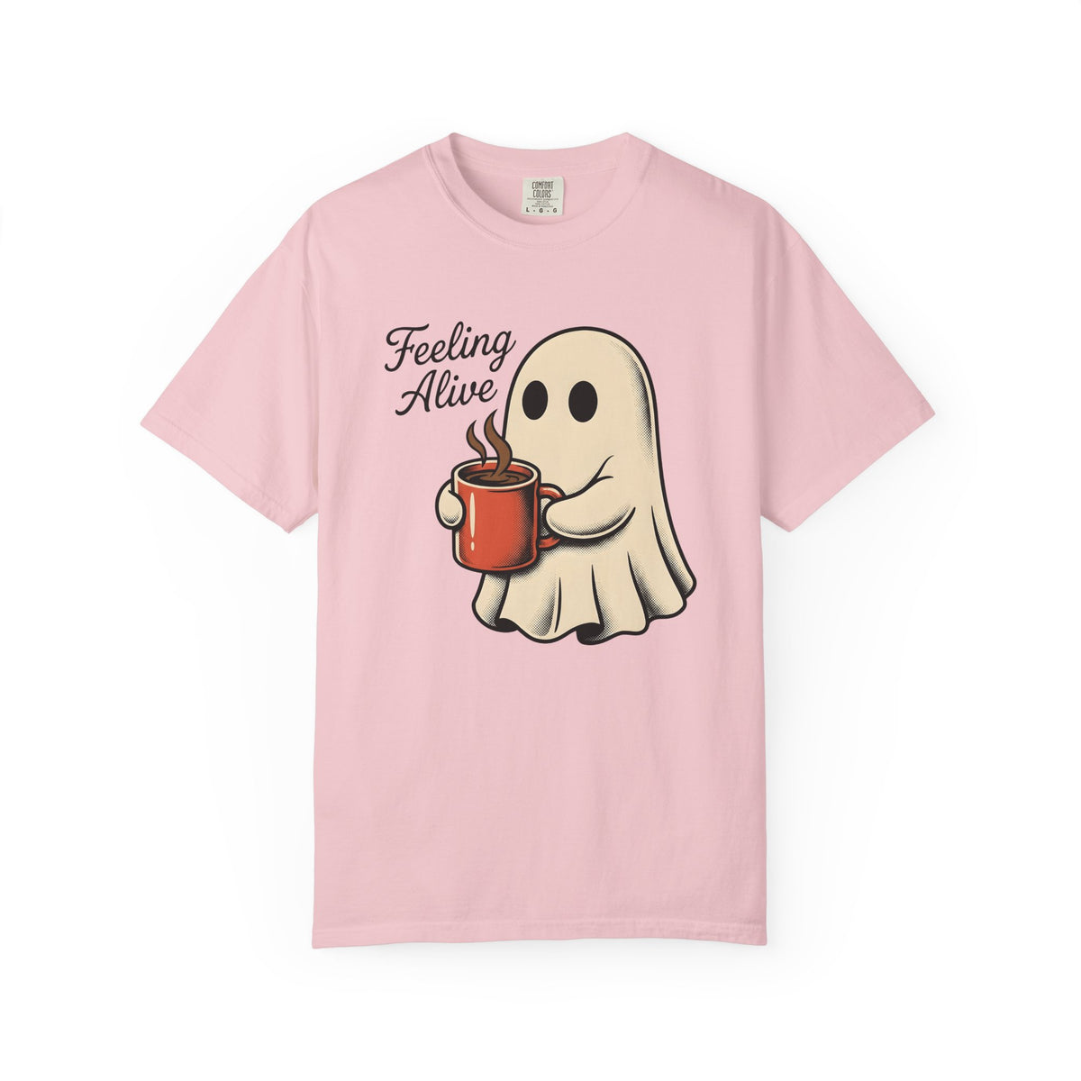 Spooky Coffee Shirt Halloween Espresso Unisex Gift Comic Tee Creepy Coffee