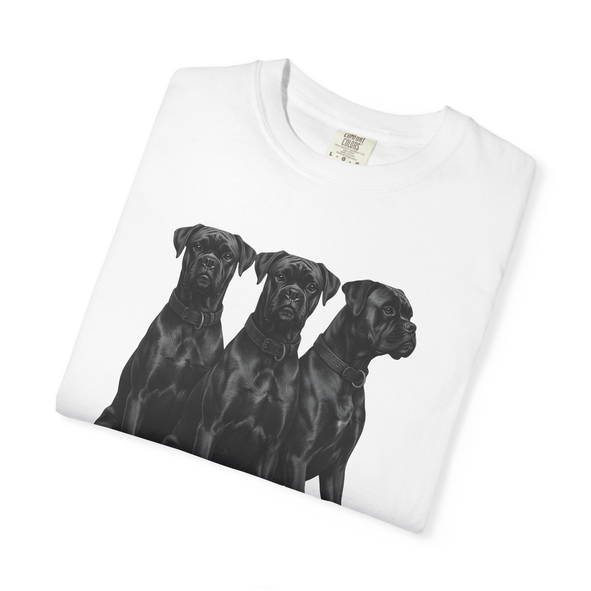Black Dogs Shirt Dog Pets Gift Women Realistic Tee Canine T-Shirt Dog Fan Photorealistic Tshirt Animal Graphic Vintage Collars Tshirt