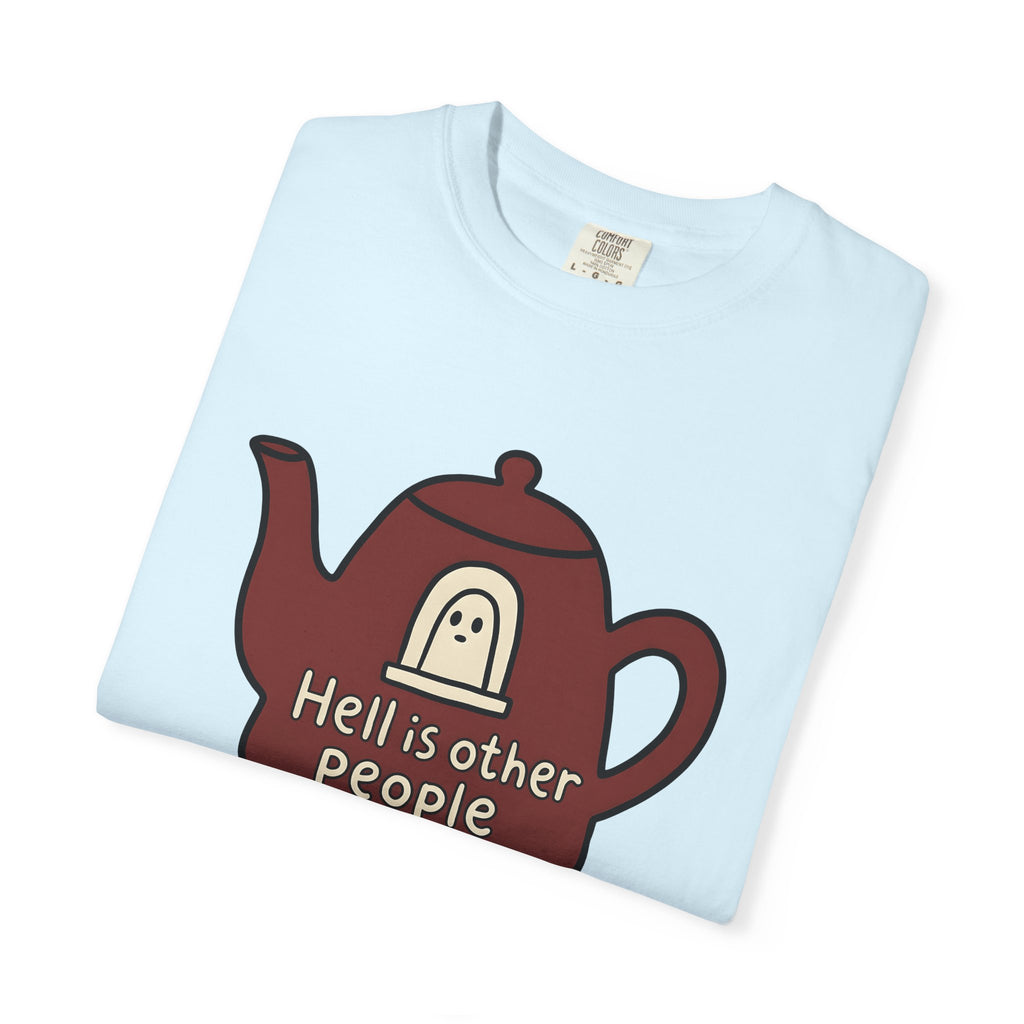 Tea Kettle Icon Shirt Boho Chic Gag Gift Women Line Art Tee Kettle T-Shirt Bohemian Fan Minimalist Tshirt Joke Graphic Basic Apparition