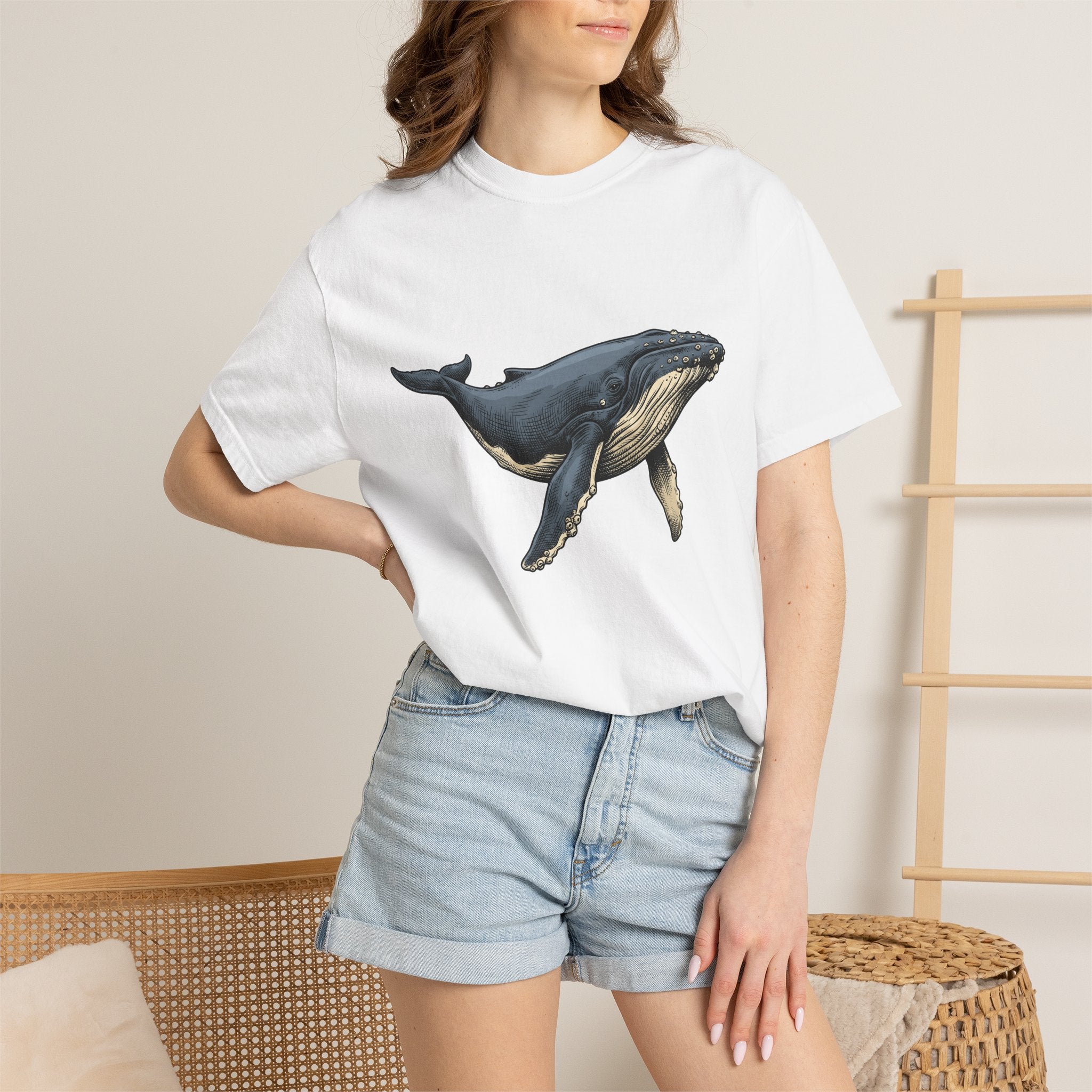Whale Shirt Animals Nautical Gift Women Vintage Tee Orca T-Shirt Wildlife Fan Cetacean Tshirt Marine Graphic Hand Drawn Ocean Tshirt
