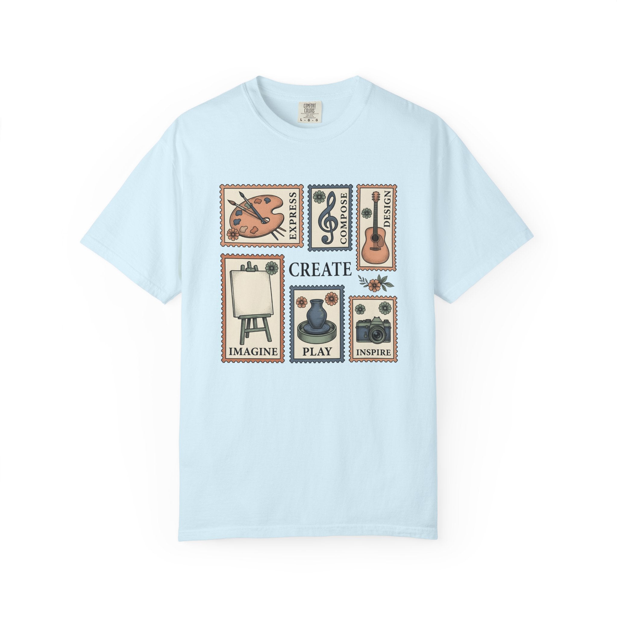 Artist Supplies Bundle Shirt Teacher Crafts Gift Women Retro Tee Art Kit T-Shirt Educator Enthusiast Vintage Tshirt Crafting Graphic Sketch