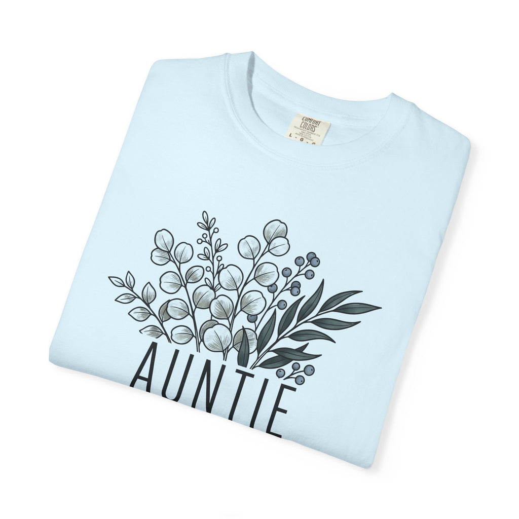Flower Bunch Shirt Aunt Relatives Gift Women Rustic Tee Bouquet T-Shirt Auntie Fan Vintage Tshirt Family Graphic Sketch Ribbon Tshirt