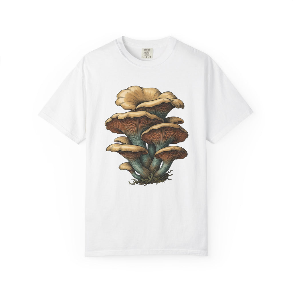 Mushroom Cluster Shirt Mushrooms Nature Gift Women Botanical Tee Fungus T-Shirt Mycology Fan Botanical Art Tshirt Environmental Graphic