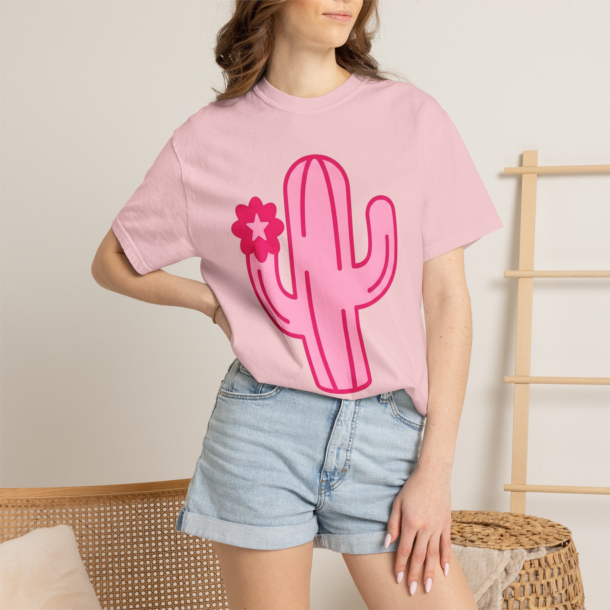 Cactus Graphic Shirt Cowgirl Western Gift Women Minimal Tee Succulent T-Shirt Rodeo Fan Country Tshirt Cowboy Graphic Retro Star Flower