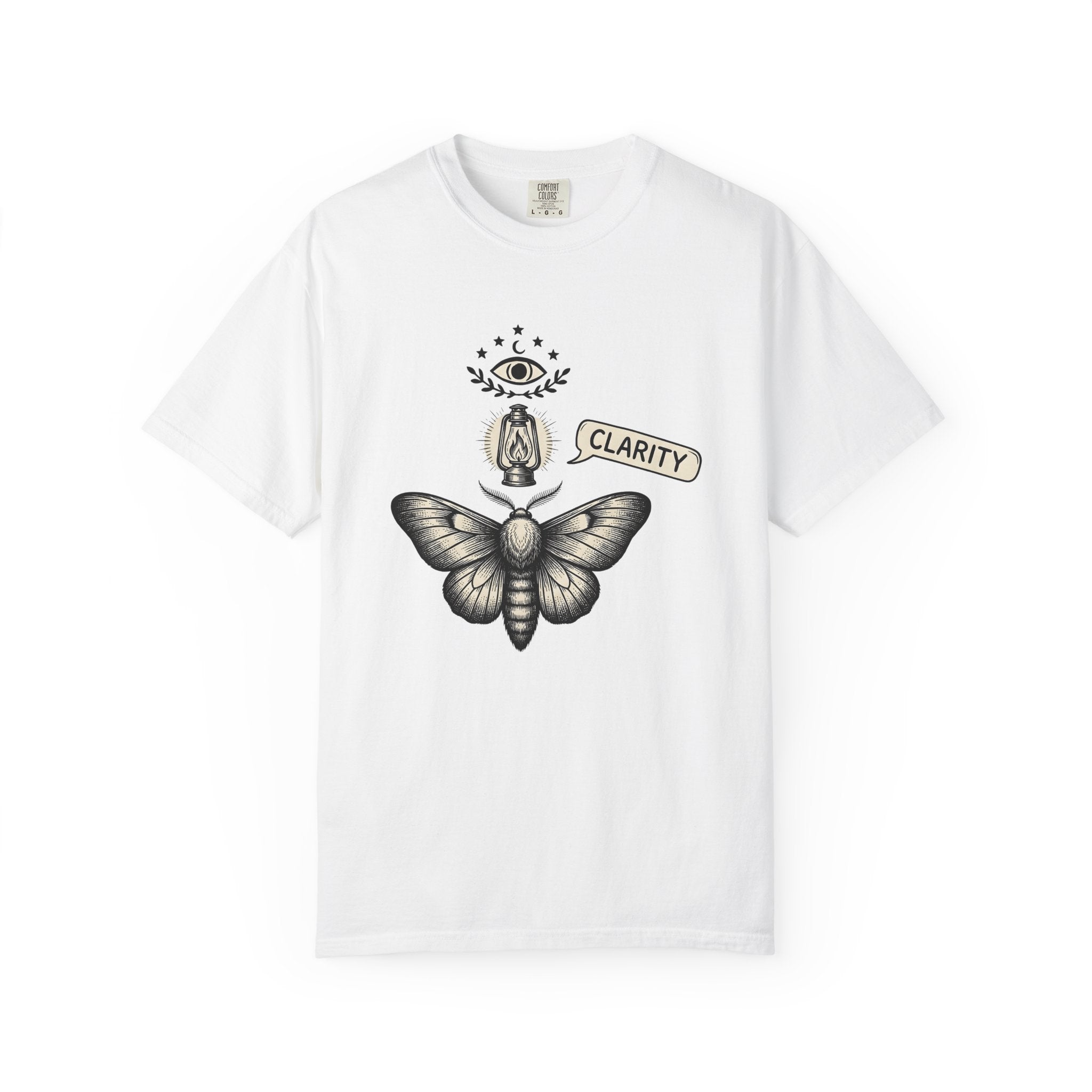 Moth Design Shirt Animals Magic Gift Women Rustic Tee Moth T-Shirt Creature Fan Vintage Tshirt Mystical Graphic Retro Light Tshirt