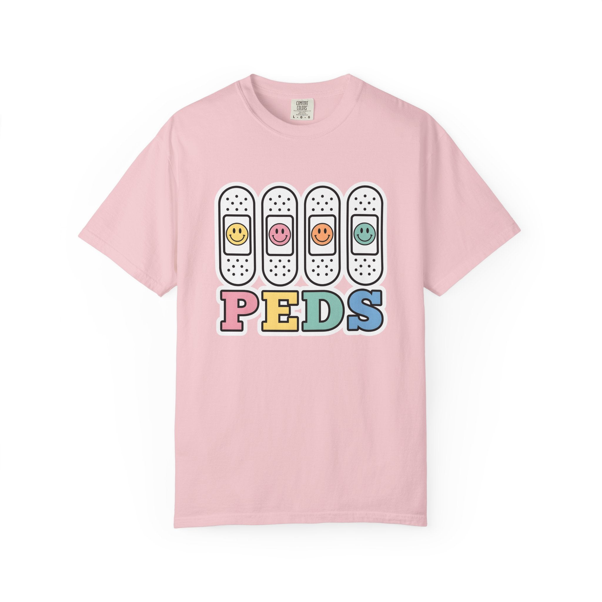 Bandage Happy Faces Shirt Nurses Children Gift Women Cartoon Tee Bandages T-Shirt Nurse Enthusiast Comic Tshirt Kids Graphic Sketch Light