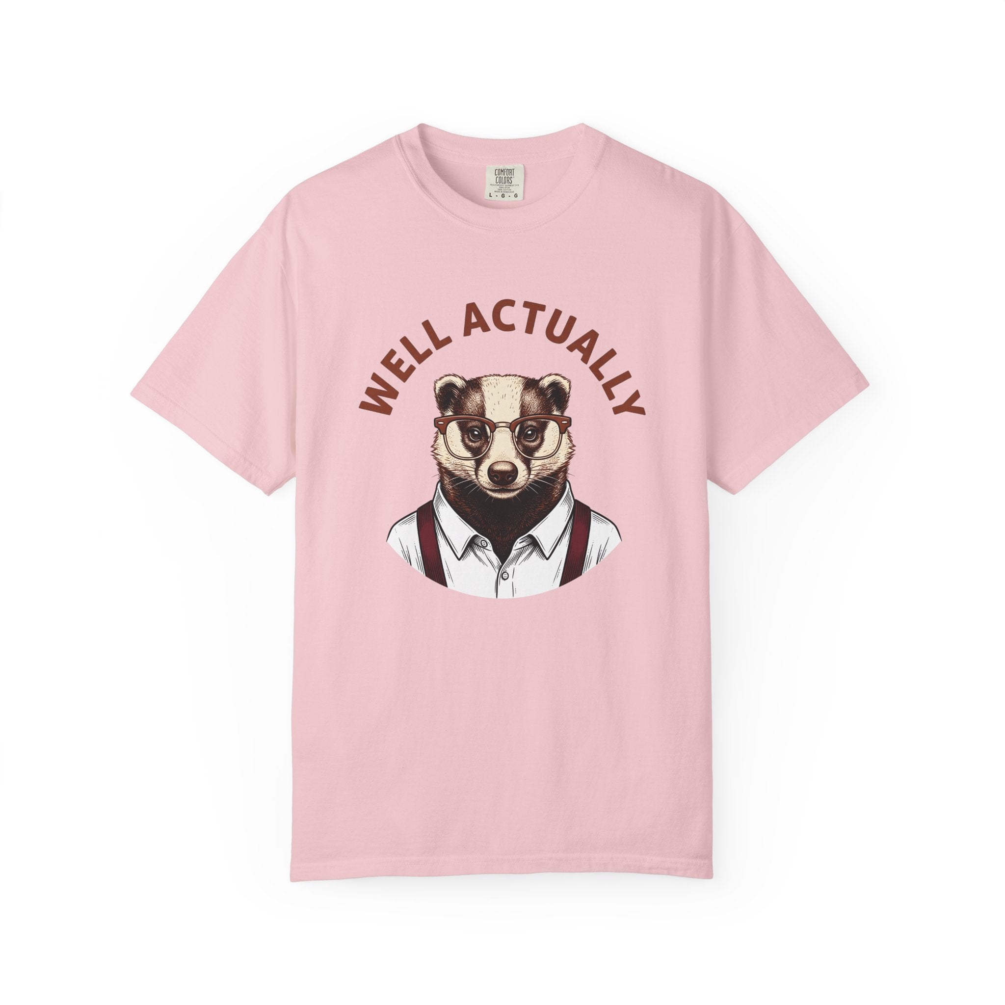 Badger Specs Shirt Funny Fauna Gift Women Classic Tee Badger T-Shirt Humor Fan Vintage Tshirt Wildlife Graphic Line Art Suspenders Tshirt