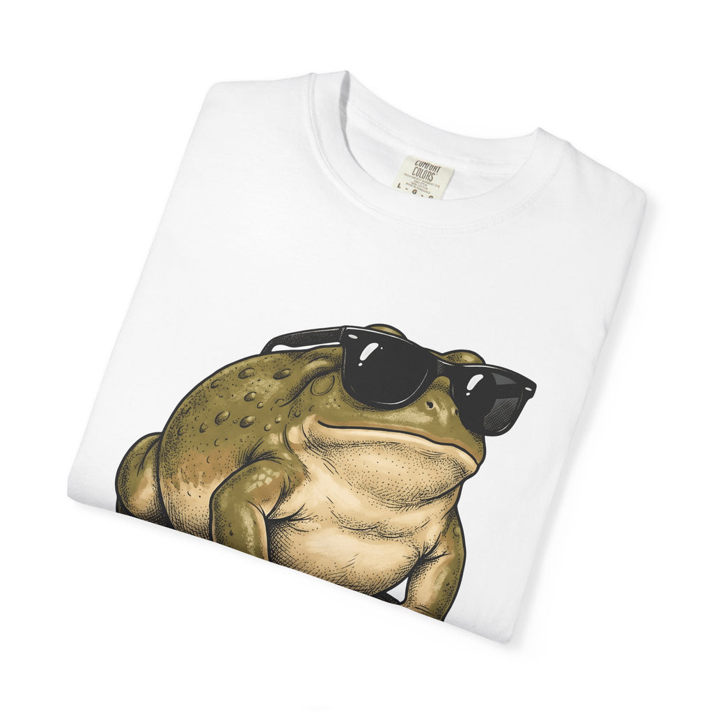 Frog Sunnies Shirt Animals Jokes Gift Women Line Art Tee Toad T-Shirt Creature Fan Toon Tshirt Funny Graphic Cartoon Glasses Tshirt