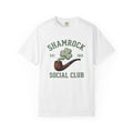 Shamrock Pipe Shirt St Patrick's Day Irish Gift Women Vintage Tee Weed Pipe T-Shirt St Patricks Fan Distressed Tshirt Celtic Graphic Retro