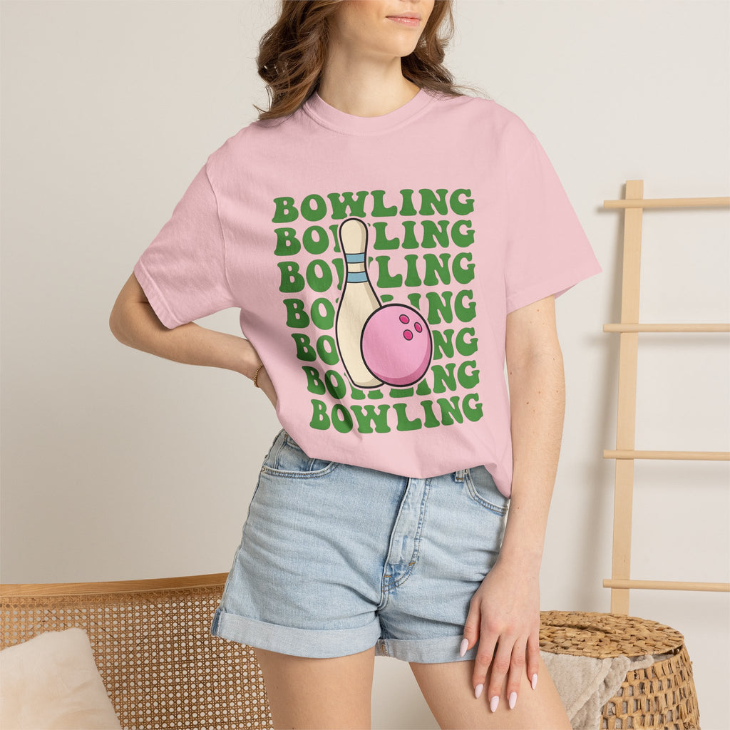 Bowling Ball Pin Shirt Bowling Athletics Gift Women Comic Tee Bowling Pin T-Shirt Bowler Fan Bowling Art Tshirt Sports Graphic Block Vintage