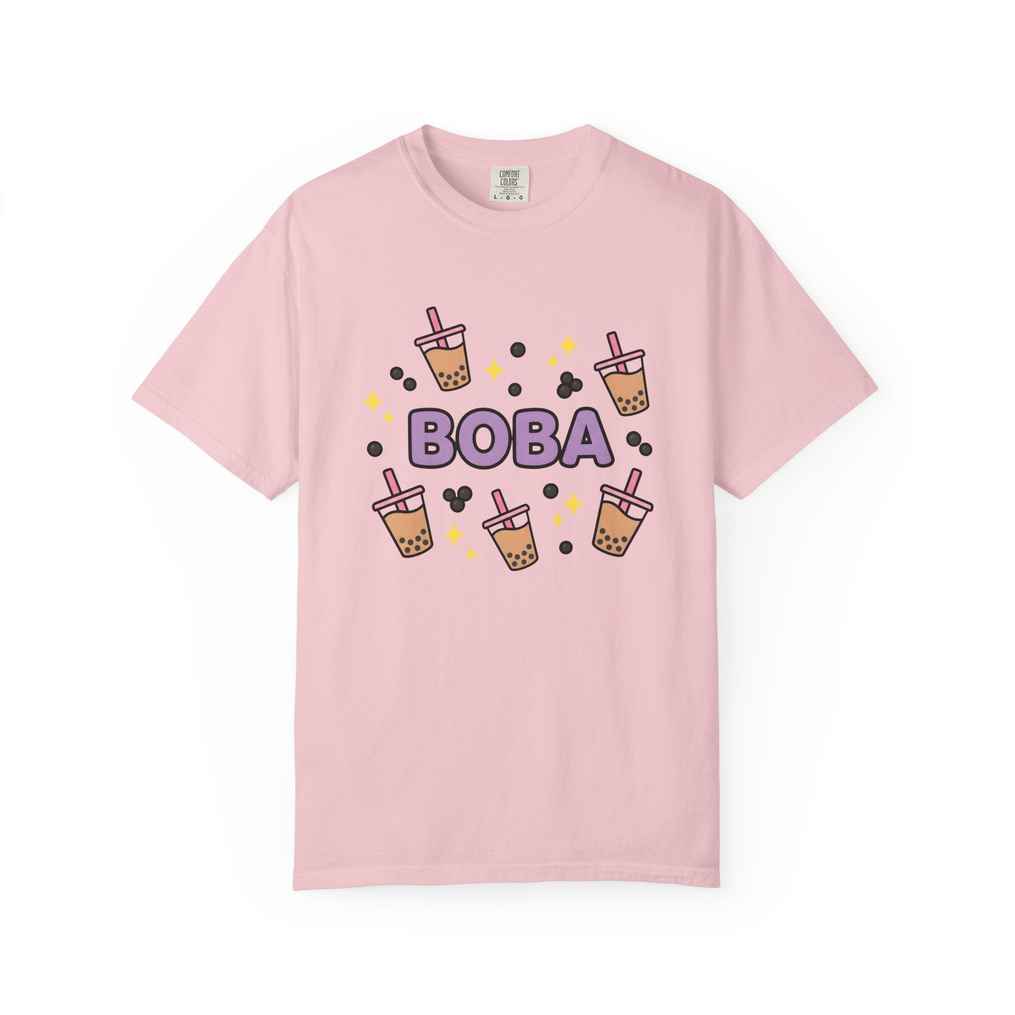 Boba Tea Shirt Drinks Foodie Gift Women Kawaii Tee Bubble Tea T-Shirt Beverage Fan Cute Tshirt Food Graphic Cartoon Sparkles Tshirt