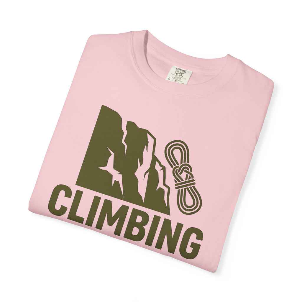 Mountain Rope Print Shirt Climbing Trek Gift Women Contemporary Tee Rope Print T-Shirt Climber Enthusiast Modern Tshirt Hiking Graphic Sleek
