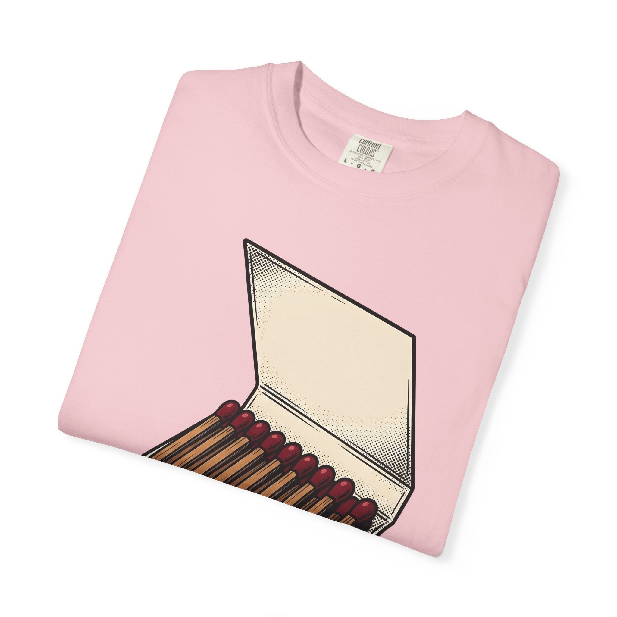 Matchbox Hearts Shirt St. Valentine's Day Romance Gift Women Pop Art Tee Matchboxes T-Shirt Valentine Fan Pop Artistic Tshirt Love Graphic