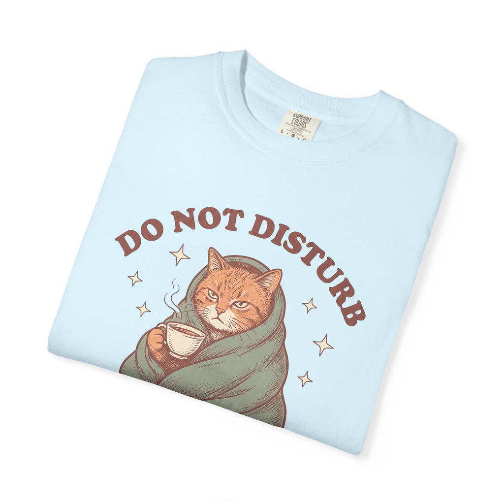 Kitten Blanket Shirt Tea Mammal Gift Women Distressed Tee Baby Blanket T-Shirt Tea Fan Vintage Tshirt Animal Graphic Doodle Cup Tshirt