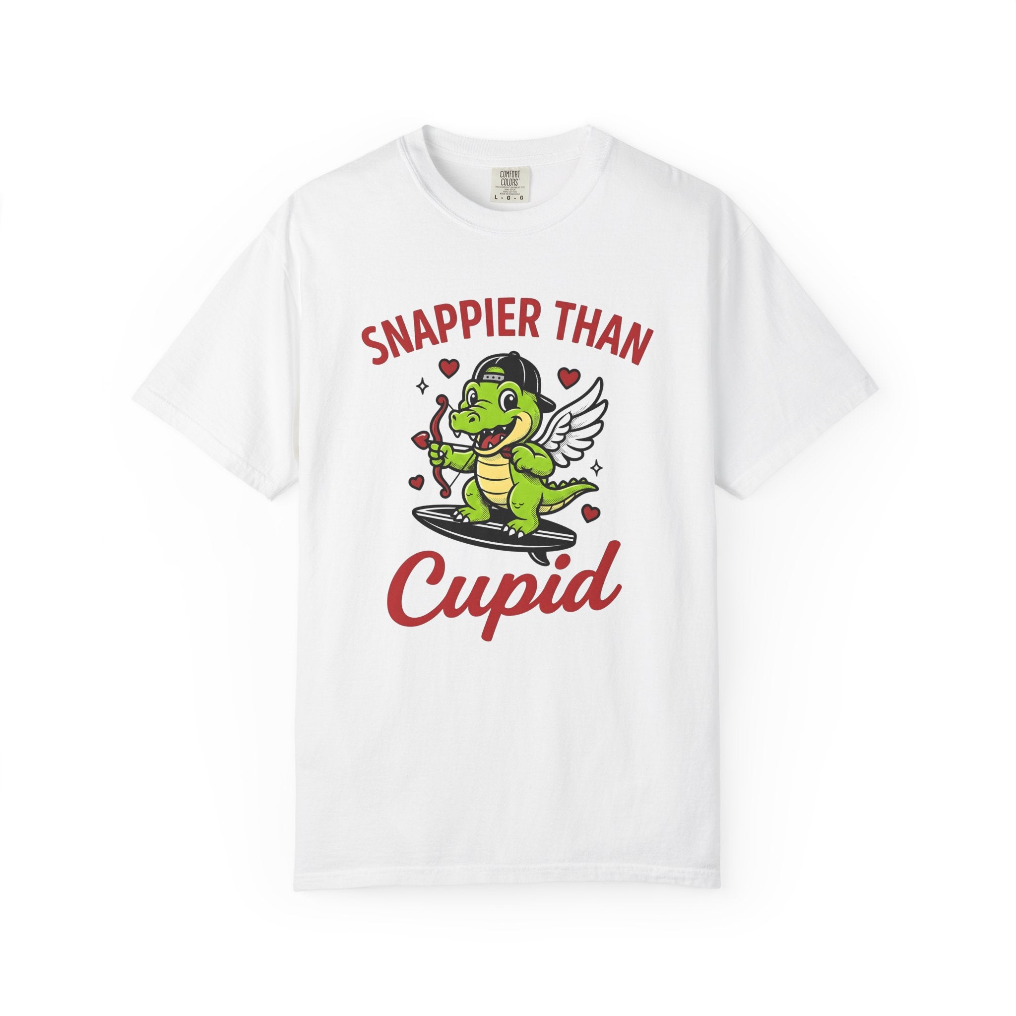 Alligator Cherub Shirt St. Valentine's Day Fauna Gift Women Anime Tee Gator T-Shirt Valentine Fan Manga Tshirt Wildlife Graphic Classic