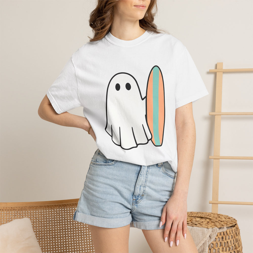 Ghost Wave Shirt Surfing Shore Gift Women Simple Tee Spectral T-Shirt Surfer Fan Coastal Graphic Tshirt Vintage Board Tshirt