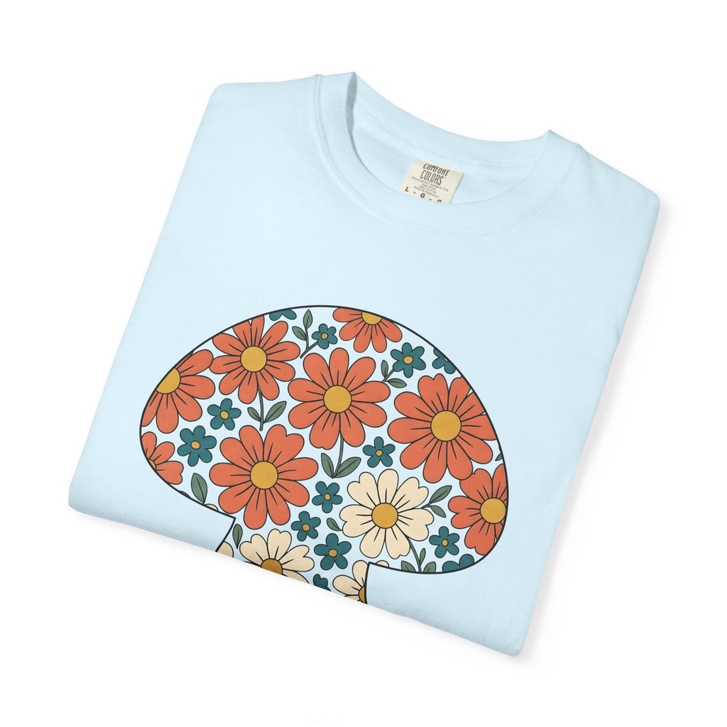 Mushroom Bloom Shirt Boho Chic Environment Gift Women Indie Tee Fungus T-Shirt Hippie Fan Bohemian Tshirt Eco Graphic Classic Daisy Flower