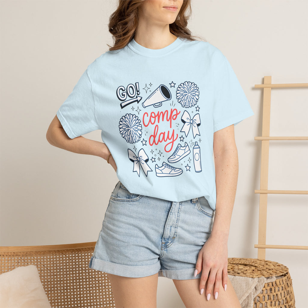 Cheer Squad Icons Shirt Moms Games Gift Women Hand Drawn Tee Cheerleaders T-Shirt Mom Fan Cheerleader Graphic Sports Graphic Classic