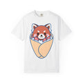 Red Panda Crepe Shirt Desserts Animal Gift Women Kawaii Tee Crepes T-Shirt Pastry Fan Crepe Tshirt Wildlife Graphic Cartoon Whipped Cream