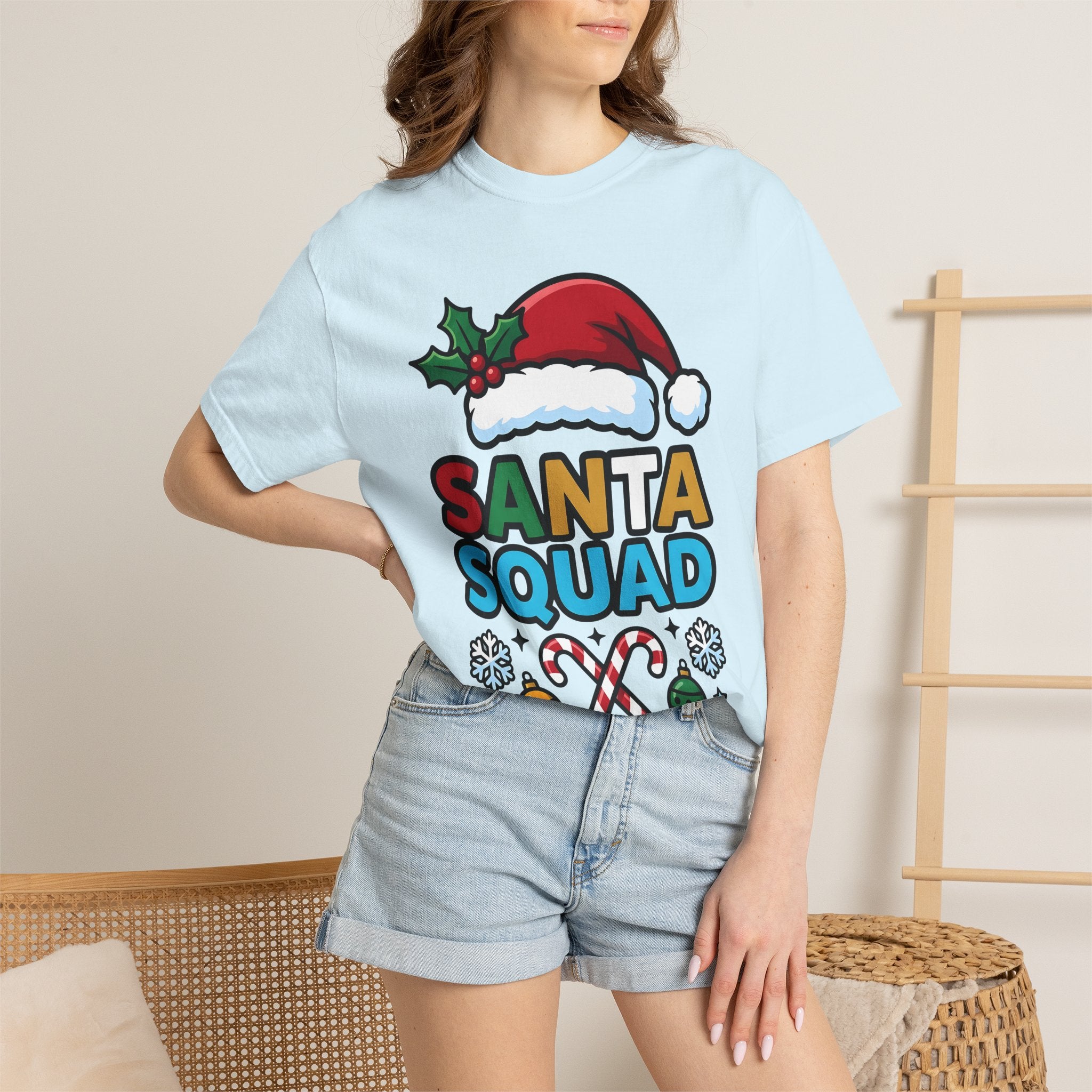 Santa Cap Shirt Christmas Festivity Gift Women Animated Tee Santa Hat T-Shirt Holiday Fan Cartoon Tshirt Celebration Graphic Modern Candy