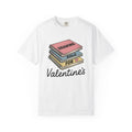 Notebook Pile Shirt St. Valentine's Day Illustrator Gift Women Comic Tee Journal Stack T-Shirt Valentine Fan Cartoon Tshirt Artist Graphic