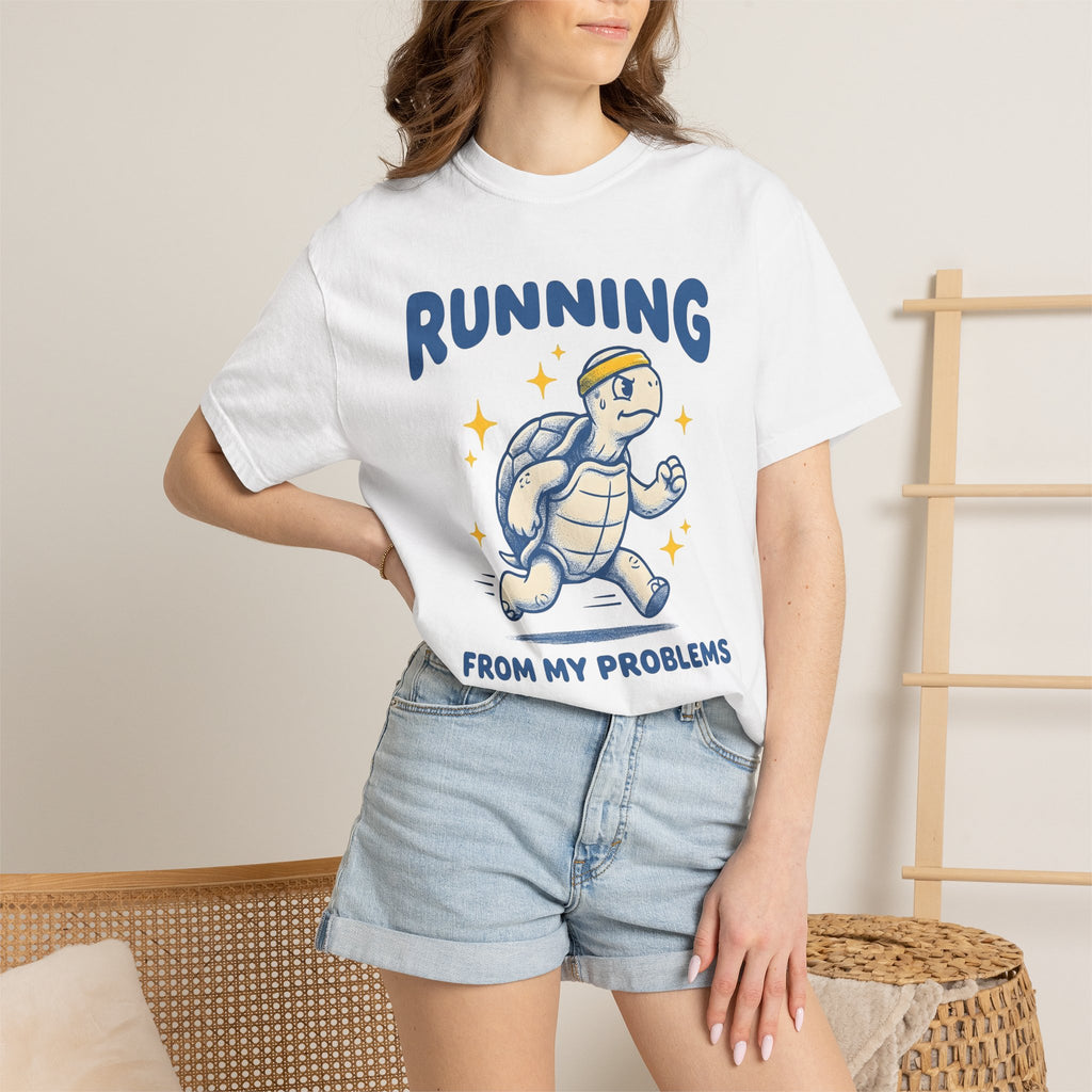 Jogging Turtle Shirt Sports Jokes Gift Women Comic Tee Turtle T-Shirt Athlete Fan Cartoon Tshirt Humor Graphic Vintage Sparkles Tshirt
