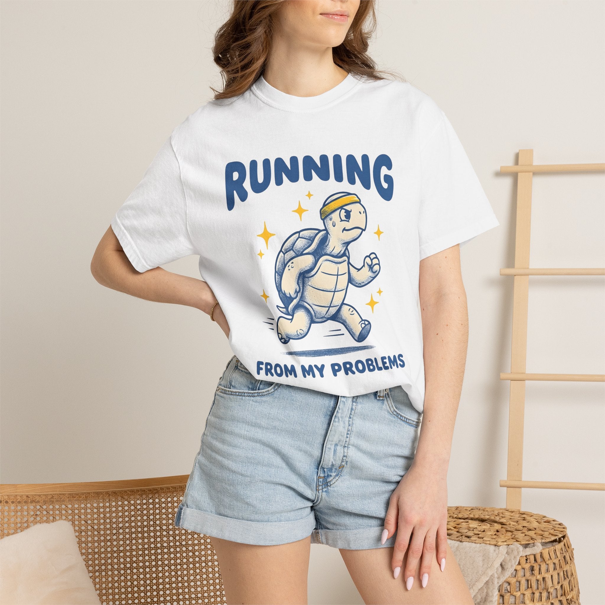 Jogging Turtle Shirt Sports Jokes Gift Women Comic Tee Turtle T-Shirt Athlete Fan Cartoon Tshirt Humor Graphic Vintage Sparkles Tshirt