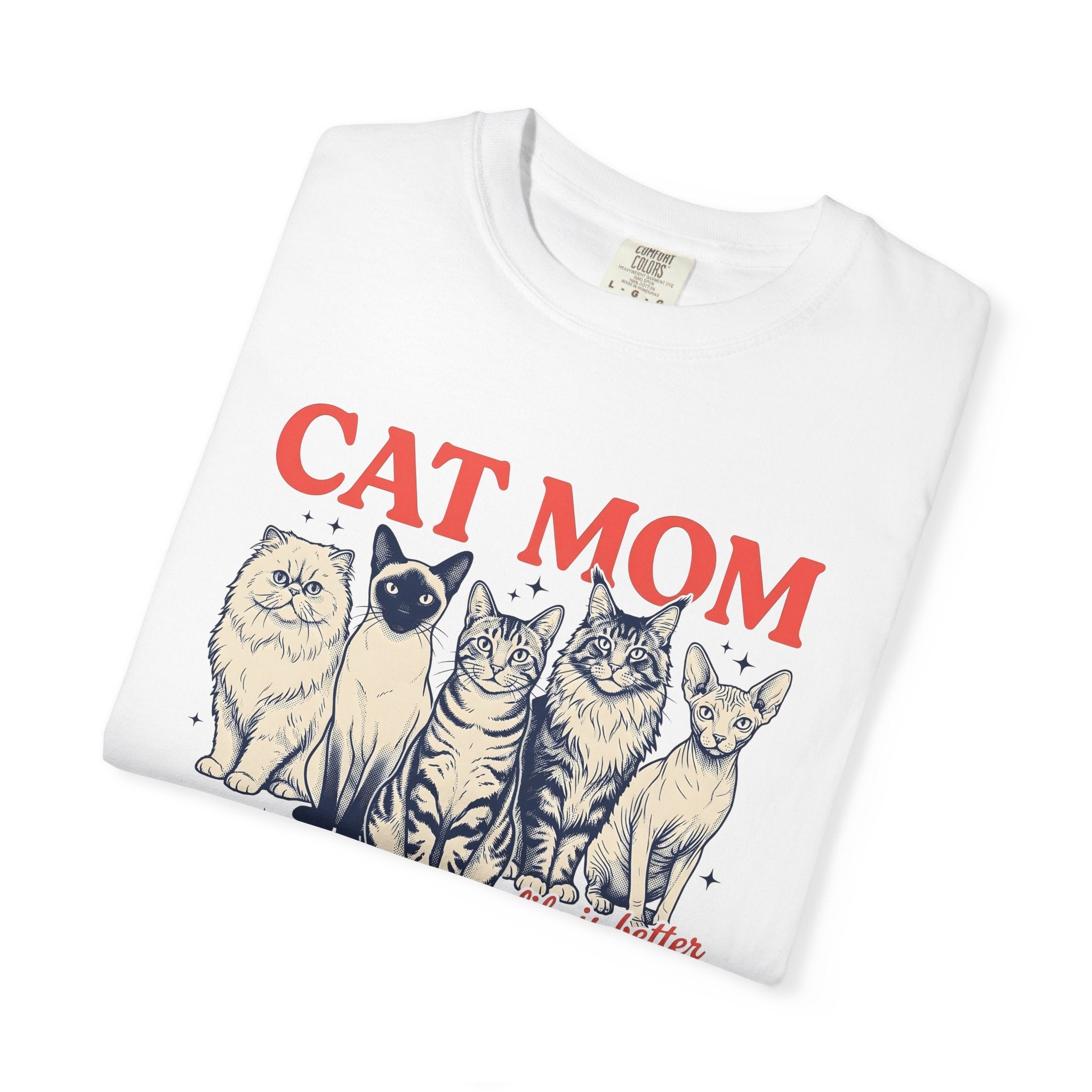Cat Pack Shirt Cat Mom Animals Gift Women Retro Tee Feline T-Shirt Cat Lady Fan Vintage Tshirt Wildlife Graphic Sketch Fish Skeleton Tshirt