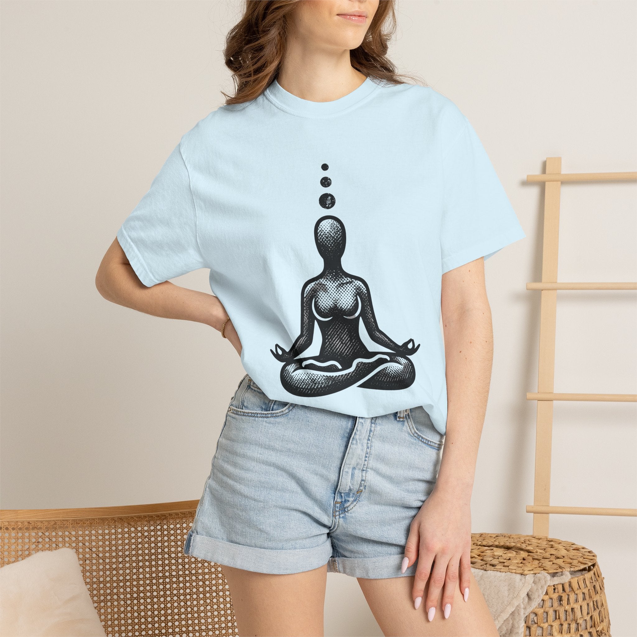 Yoga Posture Shirt Yoga Fitness Gift Women Spiritual Tee Pose T-Shirt Fitness Enthusiast Mystical Tshirt Workout Graphic Clean Relaxation