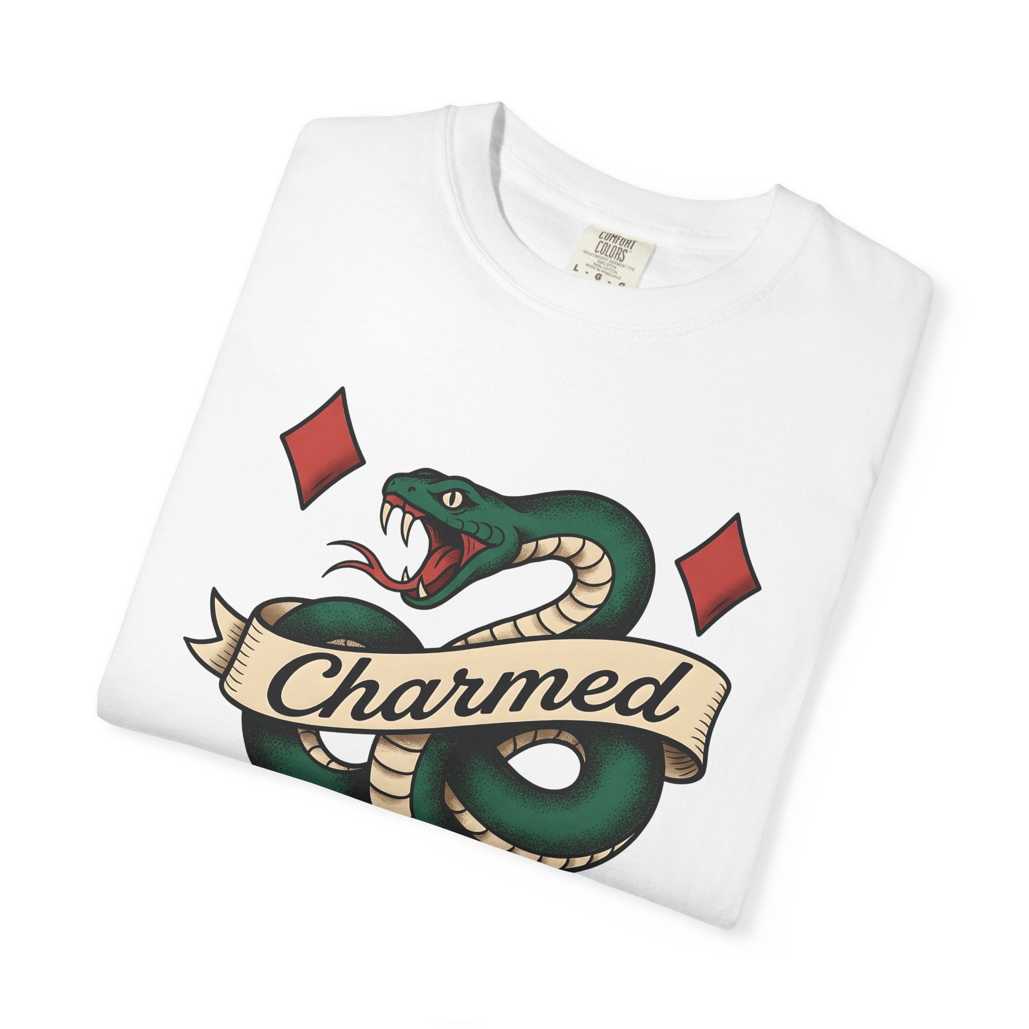 Serpent Banner Shirt St Patricks Day Fauna Gift Women Body Art Tee Snake T-Shirt Shamrock Fan Tattoo Tshirt Wildlife Graphic Heritage Jewel