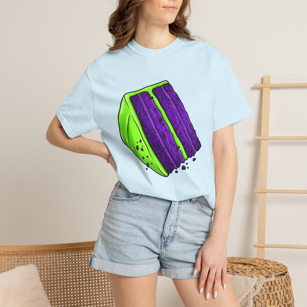 Cake Piece Shirt Desserts Pastries Gift Women Hand Drawn Tee Cake Slice T-Shirt Dessert Fan Illustrated Tshirt Pastry Design Brush Stroke