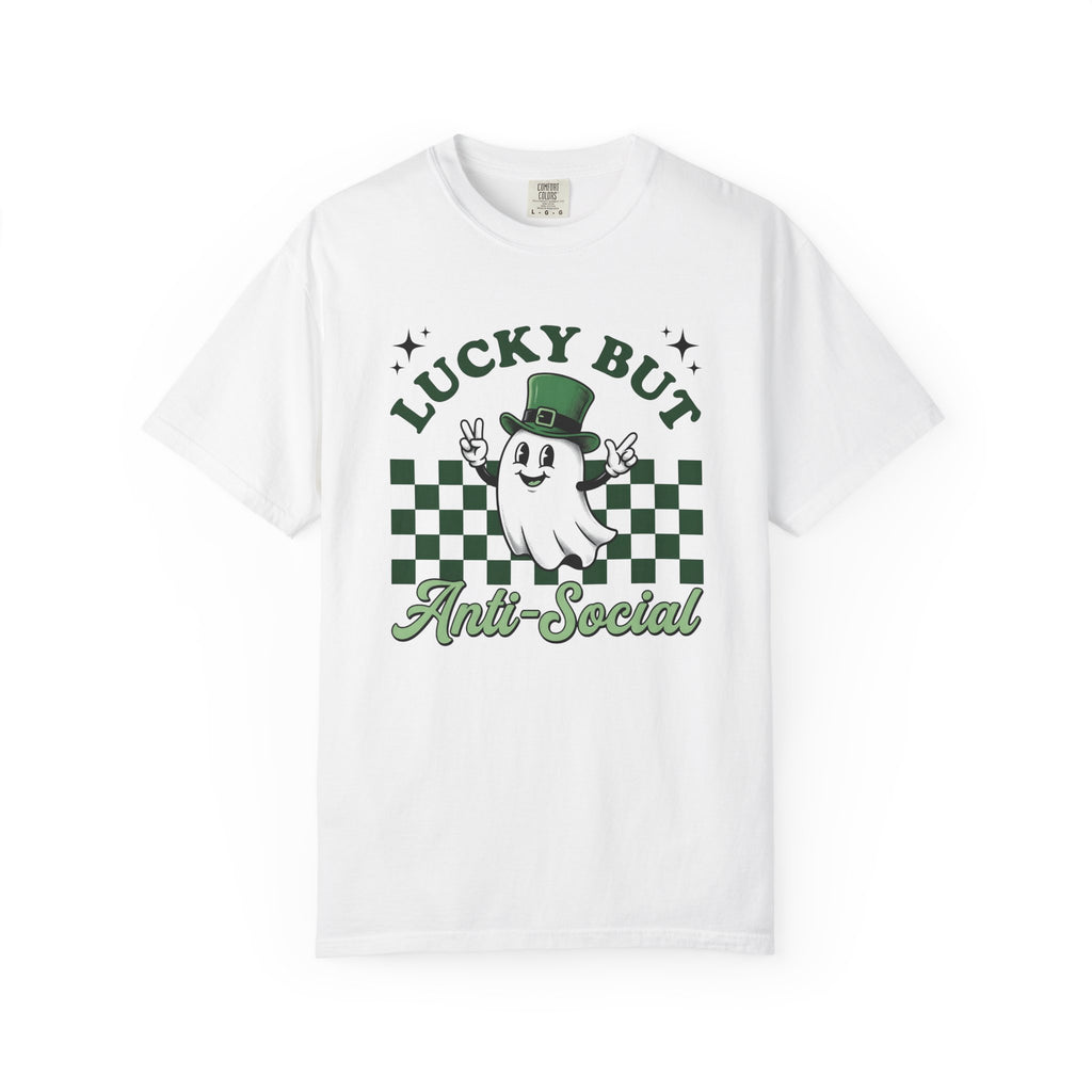 Spirit Cap Shirt St Patrick's Day Jokes Gift Women Comic Tee Luck Cap T-Shirt Shamrock Fan Cartoon Tshirt Pun Graphic Vintage Chessboard