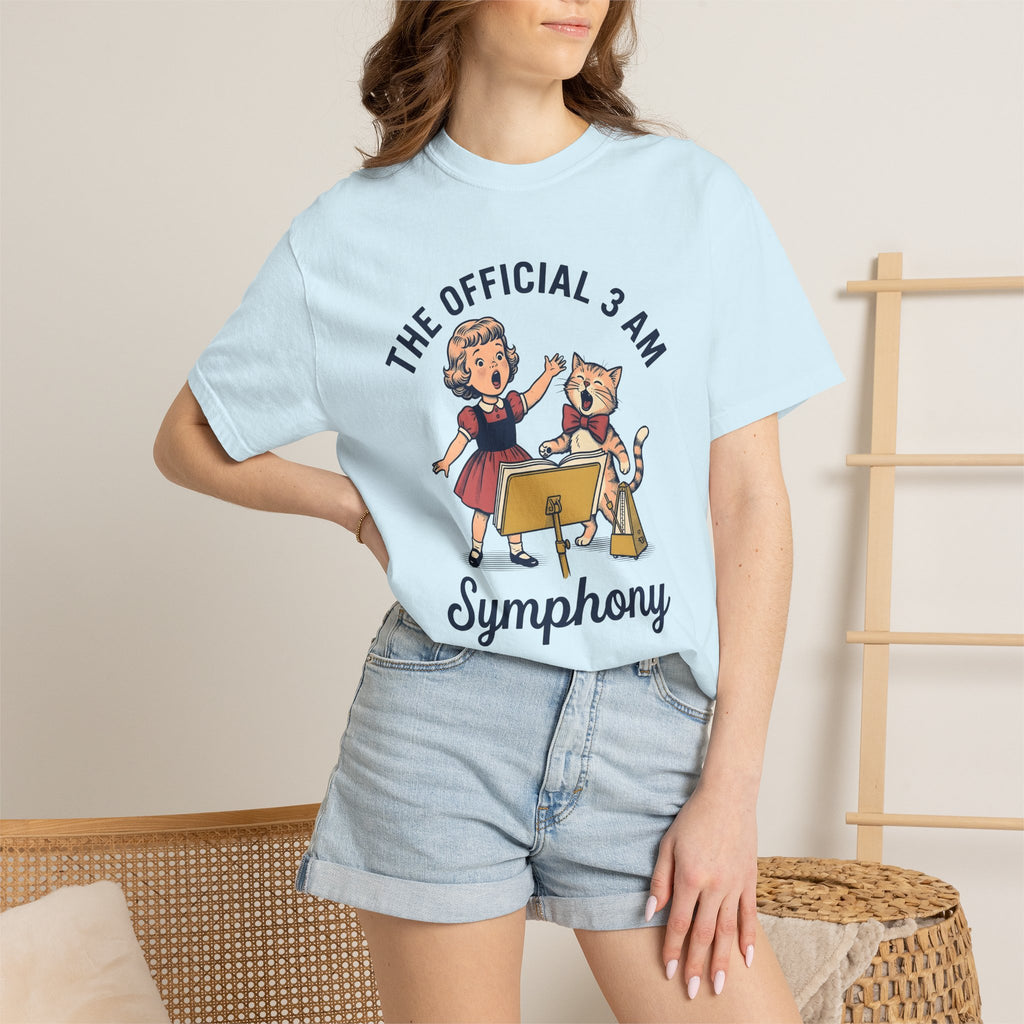 Cat Lady Singing Shirt Cat Gift Women Sound Gift Women Classic Tee Singer T-Shirt Feline Fan Retro Tshirt Audio Graphic Vintage Song Holder