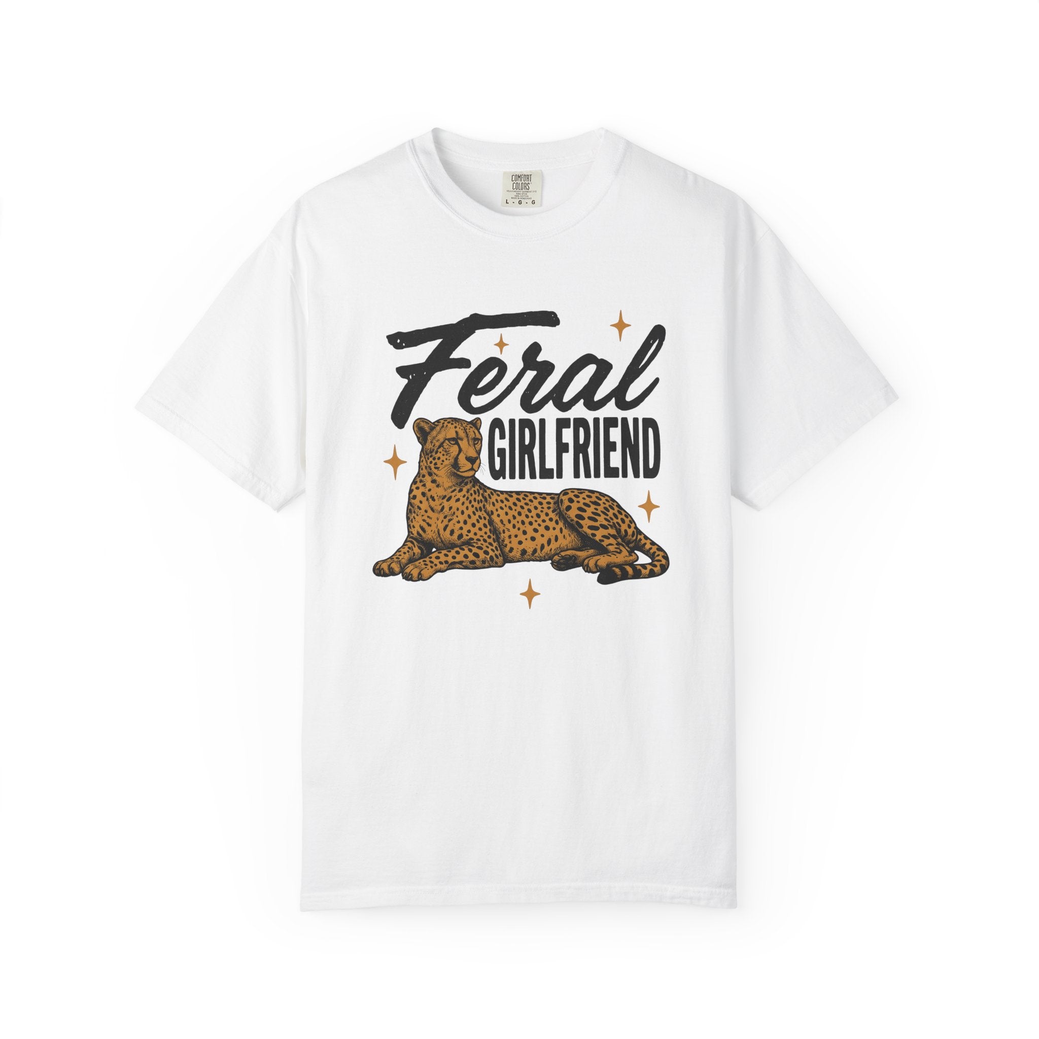Cheetah Design Shirt Animal Girls Gift Women Antique Tee Cheetah T-Shirt Wildlife Fan Vintage Tshirt Lady Graphic Old School Star Shapes