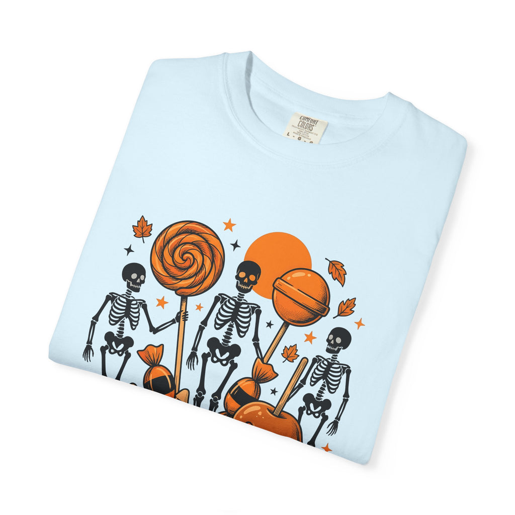 Skull Sweets Shirt Halloween Horror Gift Women Comic Tee Sugar Skull T-Shirt Spooky Fan Creepy Tshirt Macabre Graphic Retro Candy Tshirt