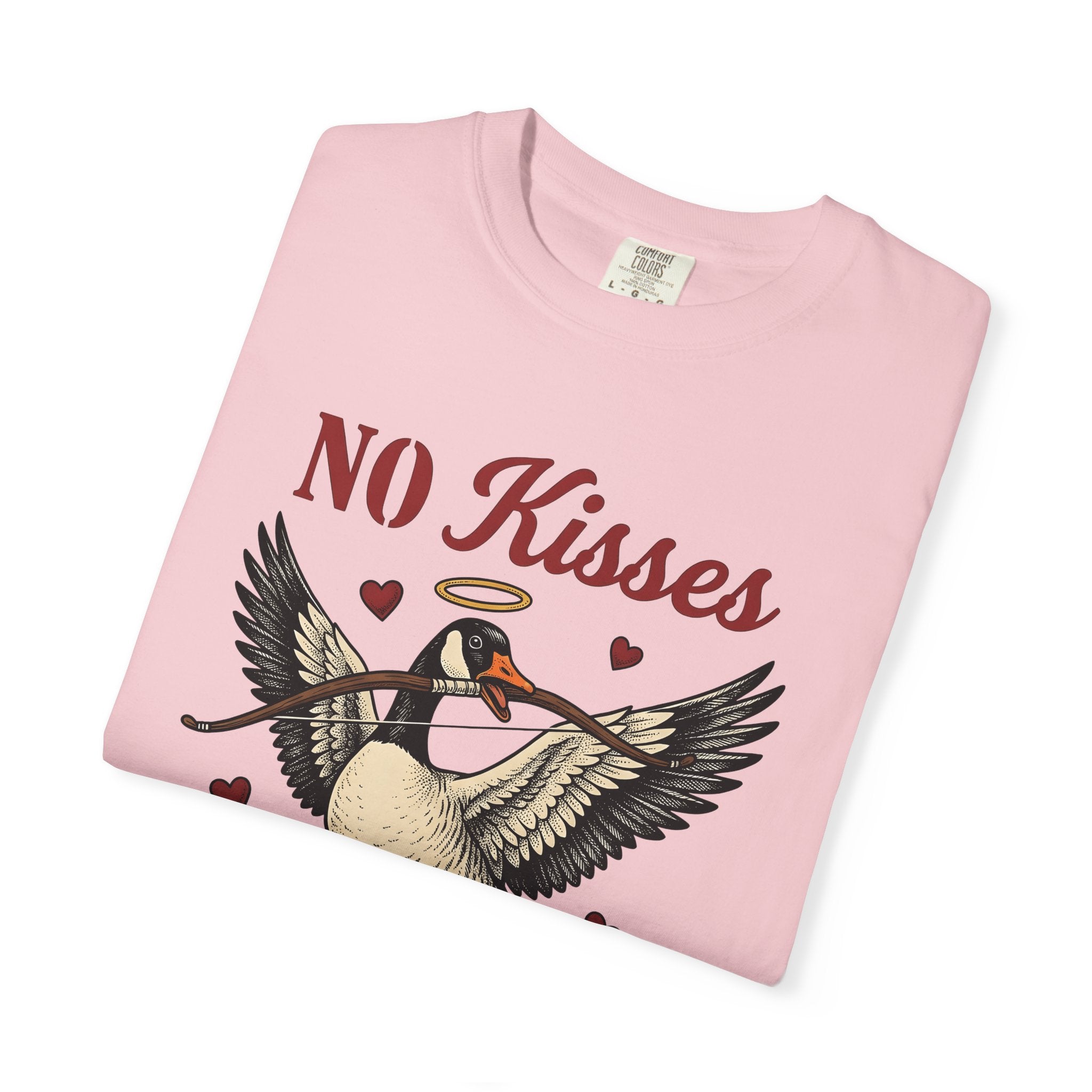 Goose Cupid Shirt Valentines Day Animal Gift Women Vintage Graphic Tee Goose T-Shirt Valentine Fan Retro Tshirt Creature Graphic Hand Drawn