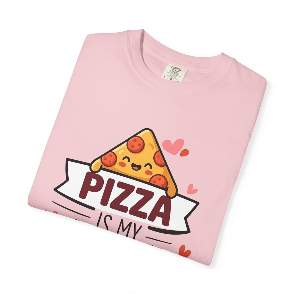 Pizza Slice Shirt Valentine Food Gift Women Kawaii Tee Pizza T-Shirt Valentine Fan Cute Tshirt Foodie Illustration Cartoon Hearts Tshirt