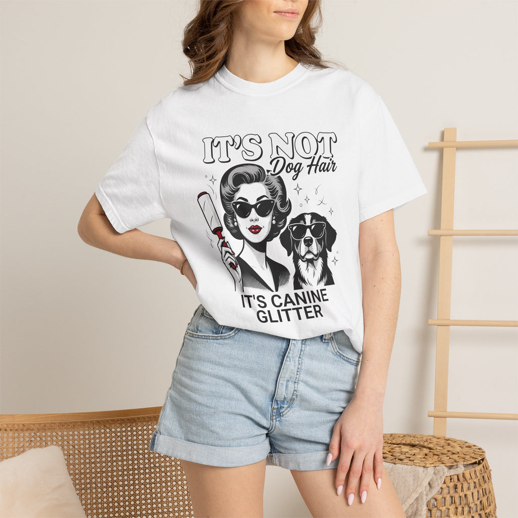 Girl Puppy Shirt Dog Jokes Gift Women Comic Tee Puppy T-Shirt Dog Fan Cartoon Tshirt Humor Graphic Vintage Shades Tshirt