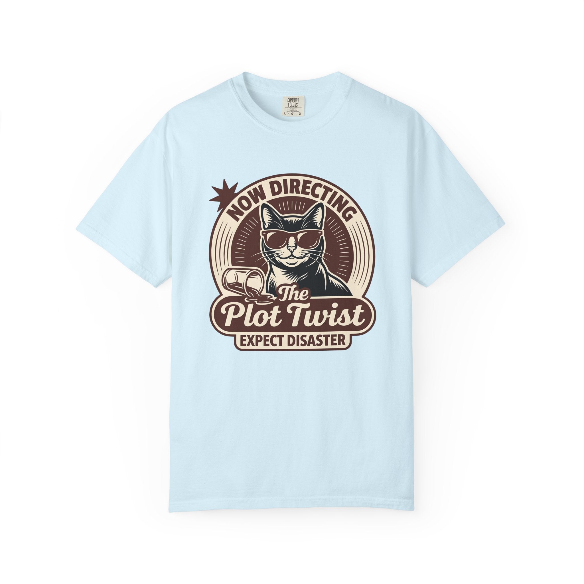 Cat Shades Shirt Funny Pets Gift Women Classic Tee Cat Sunglasses T-Shirt Humor Fan Retro Tshirt Animal Graphic Pop Art Tipped Cup Tshirt