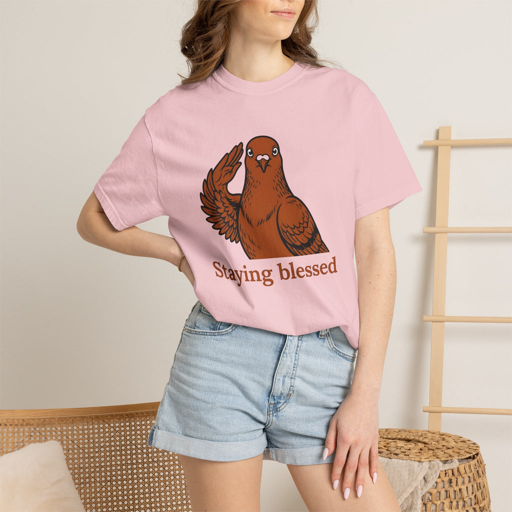 Salute Bird Shirt Funny Pet Gift Women Comic Tee Bird T-Shirt Humor Fan Cartoon Tshirt Animal Graphic Vintage Funny Tshirt