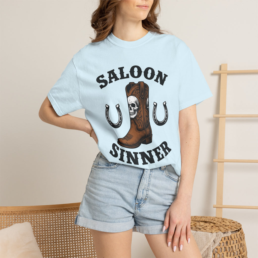 Cowboy Boot Shirt Cowgirl Western Gift Women Vintage Tee Boot T-Shirt Rodeo Fan Cowboy Graphic Tshirt Retro Skull Tshirt