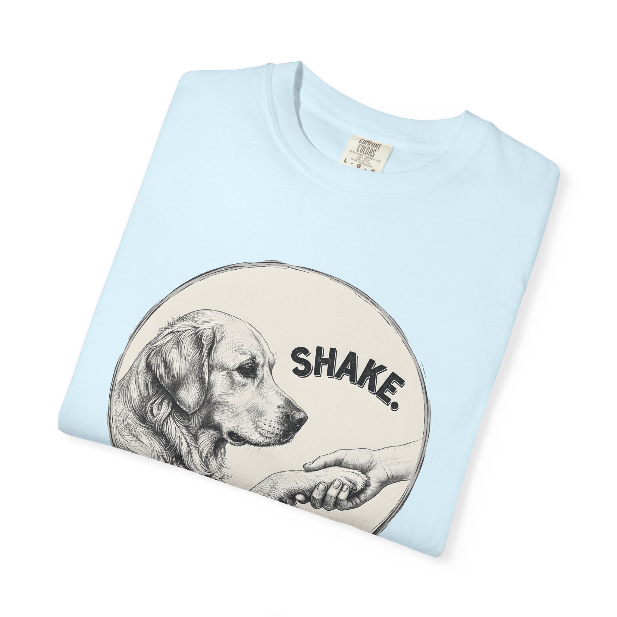 Golden Retriever Shirt Dog Pet Gift Women Hand Drawn Tee Retriever T-Shirt Dog Fan Illustrated Graphic Dog Graphic Vintage Handshake Tshirt
