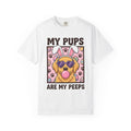 Golden Retriever Dog Shirt Easter Dog Gift Women Cartoon Tee Retriever T-Shirt Easter Fan Toon Tshirt Dog Graphic Retro Bunny Ears Tshirt