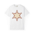 Sheriff Badge Shirt Cowgirl Western Gift Women Doodle Tee Badge T-Shirt Cowboy Fan Lawman Tshirt Rodeo Graphic Retro Star Tshirt