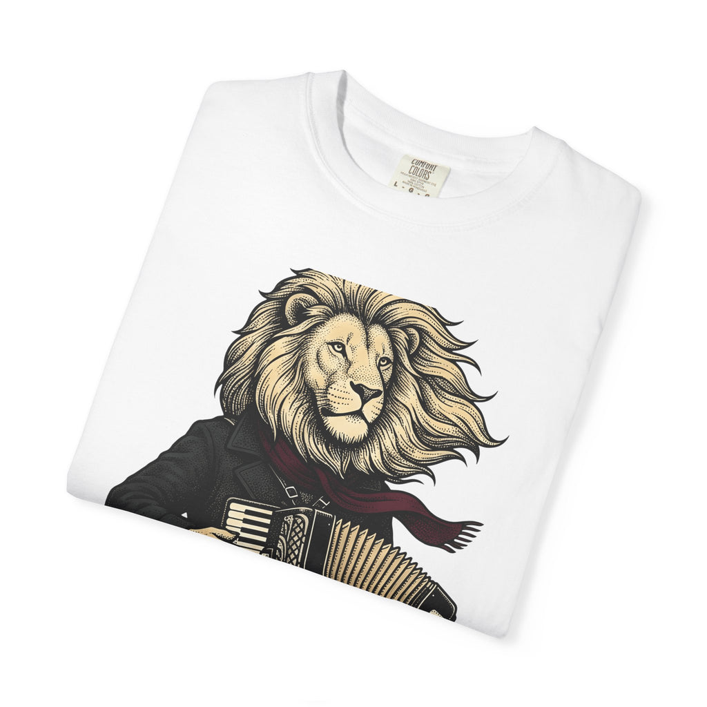 Lion Entertainer Shirt Animals Audio Gift Women Antique Tee Lion Tamer T-Shirt Wildlife Fan Vintage Tshirt Sound Graphic Cartoon Button