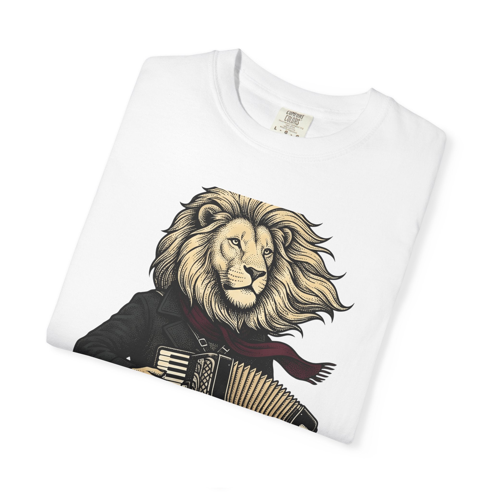 Lion Entertainer Shirt Animals Audio Gift Women Antique Tee Lion Tamer T-Shirt Wildlife Fan Vintage Tshirt Sound Graphic Cartoon Button