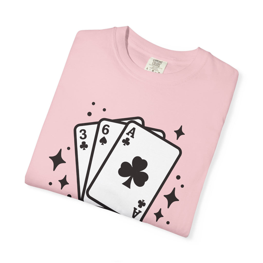 Poker Cards Shirt St Patrick's Day Gambling Gift Women Simple Tee Playing Cards T-Shirt Luck Fan Minimalist Tshirt Betting Graphic Retro