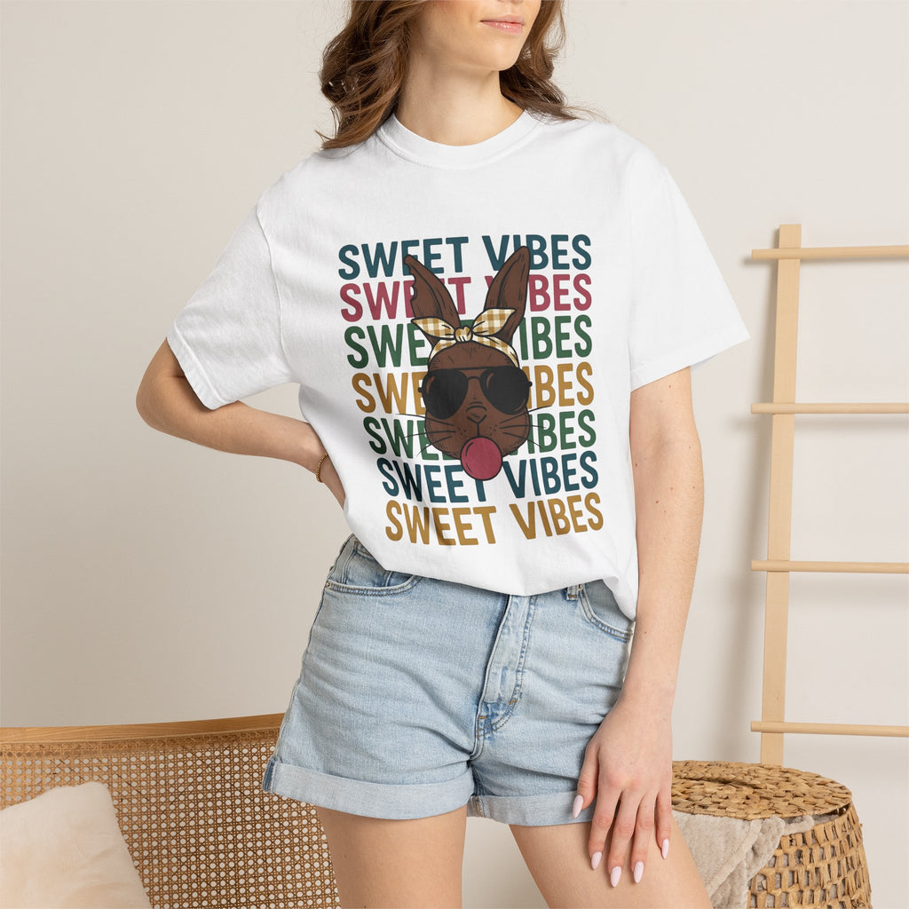 Bunny Glasses Shirt Easter Creature Gift Women Line Art Tee Spectacles T-Shirt Easter Fan Eyewear Tshirt Creature Graphic Hand Drawn Band