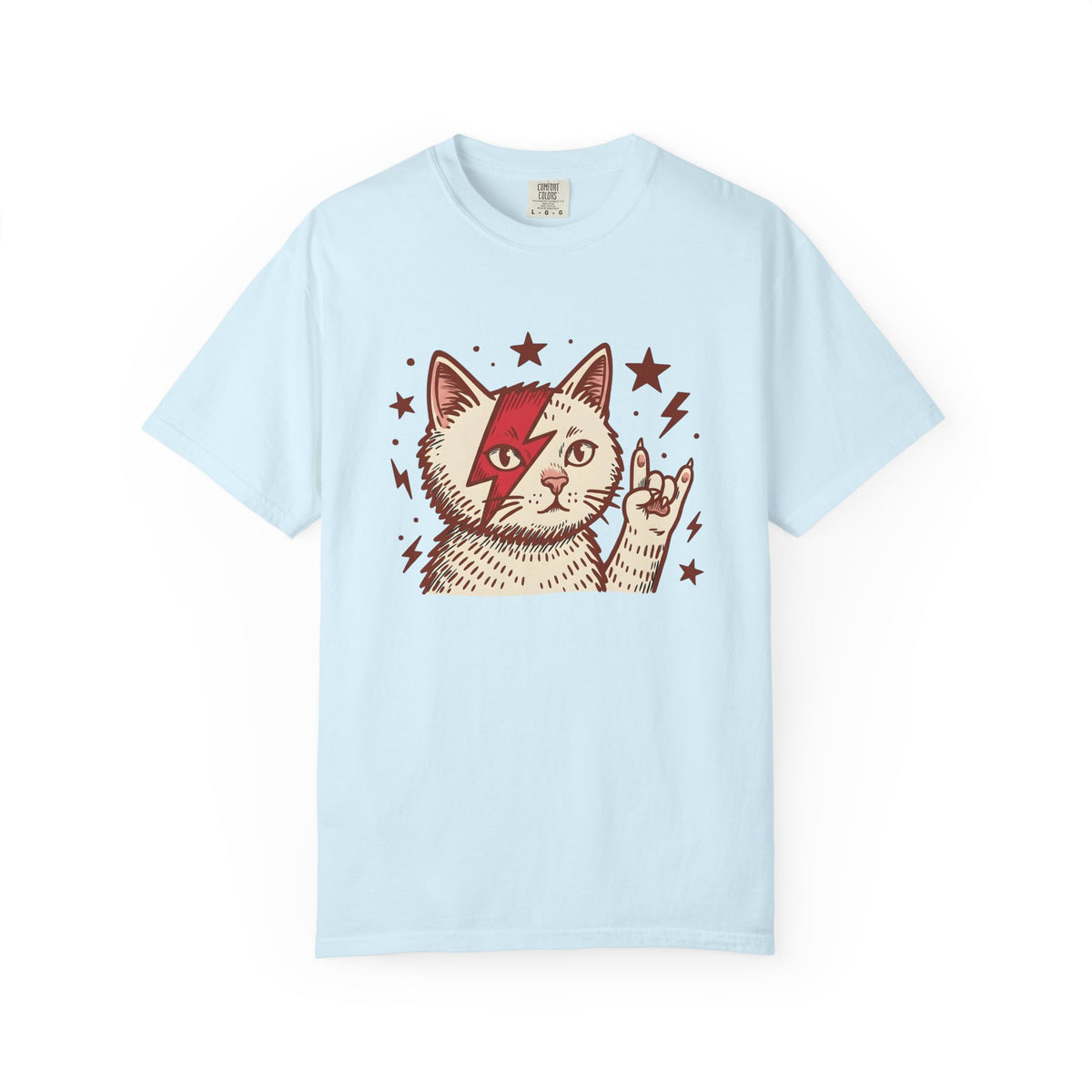 Rock Cat Shirt Cat Music Unisex Gift Bold Graphic Tee Kitty T-Shirt Feline Fan
