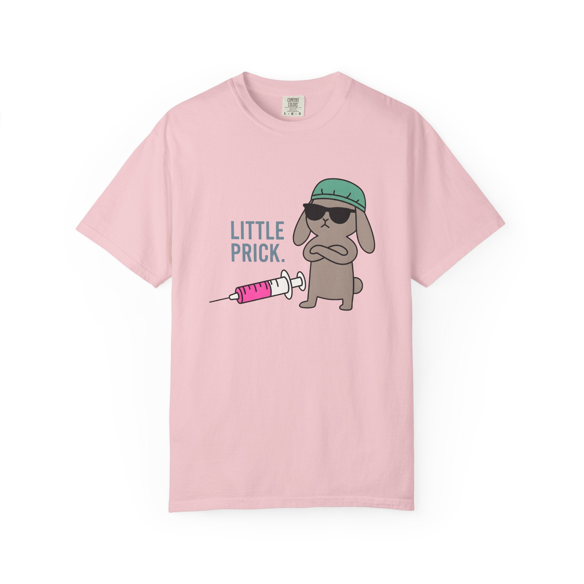 Bunny Syringe Shirt Nurses Animal Gift Women Cartoon Tee Syringe T-Shirt Nurse Enthusiast Toon Tshirt Creature Graphic Minimalist Sunglasses